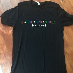 Kappa Alpha Theta Sorority T-shirt, Size Small